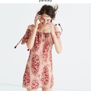Madewell paisely silk dress